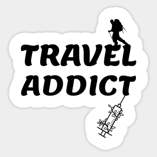 Travel Addict Sticker